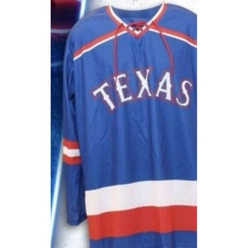 New Texas Rangers Hockey Jersey SGA Promo Night 8/26/25 Size XL